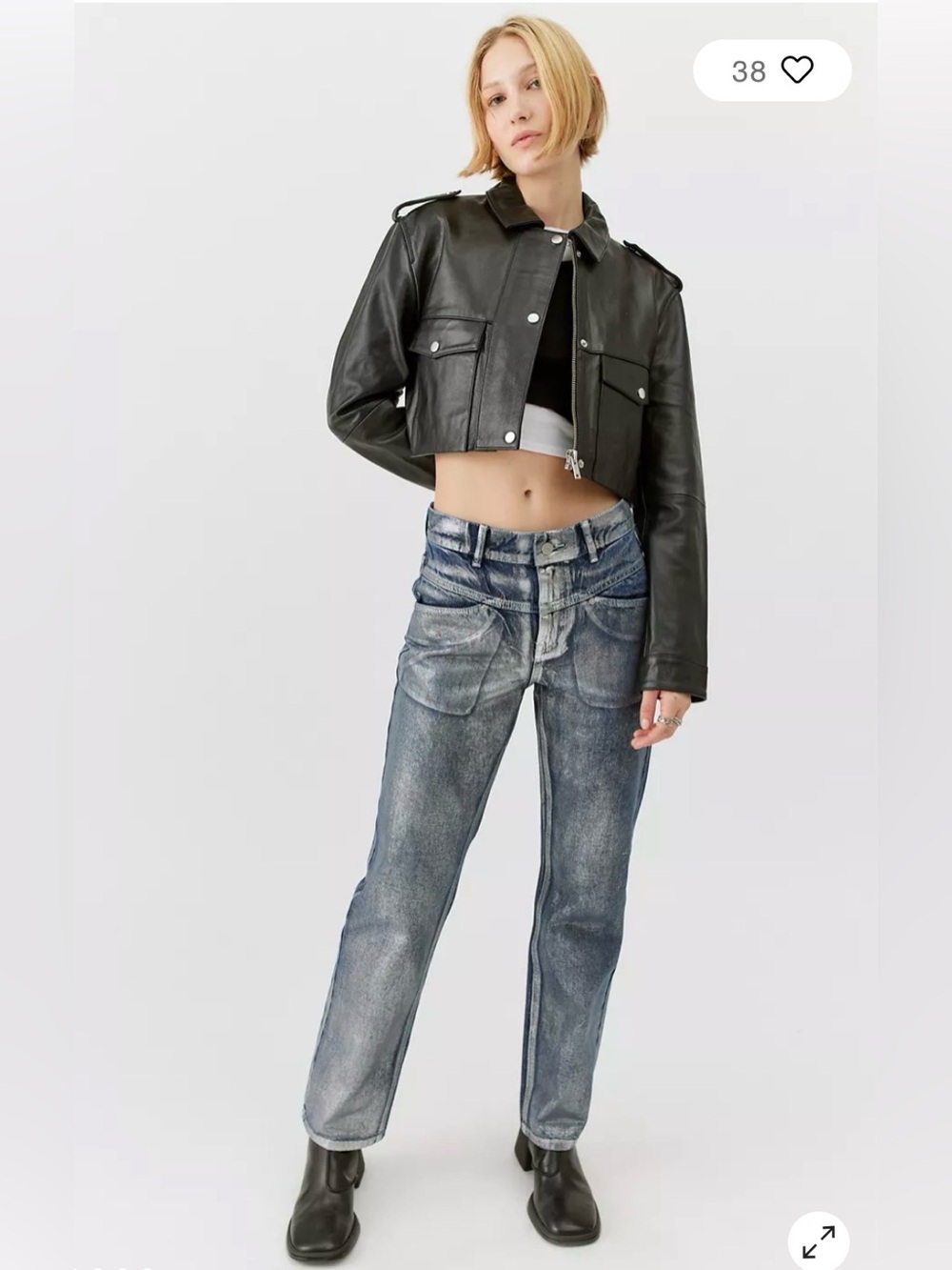 BDG Faded Blue Straight-Leg Jeans